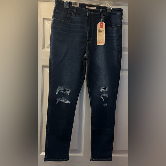 Levi's Denim - Levi's Dark Blue High-Rise Skinny Ankle Jeans